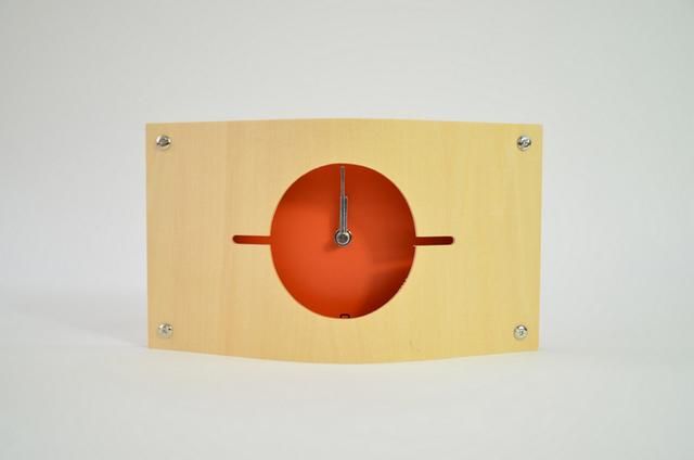 《時計》WALL CLOCK S オレンジ色/絵画・壁掛けアートは、リビングや玄関におすすめのインテリア。かわいい壁飾りはお部屋を癒やしてくれそう。プレゼントにも。