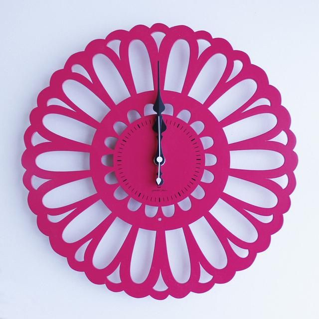 《時計》Marguerite CLOCK ピンク色/絵画・壁掛けアートは、リビングや玄関におすすめのインテリア。かわいい壁飾りはお部屋を癒やしてくれそう。プレゼントにも。