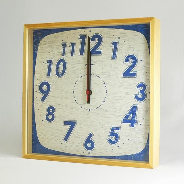 《時計》TASTE CLOCK レトロブルー/絵画・壁掛けアートは、リビングや玄関におすすめのインテリア。かわいい壁飾りはお部屋を癒やしてくれそう。プレゼントにも。