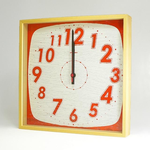 《時計》TASTE CLOCK レトロオレンジ/絵画・壁掛けアートは、リビングや玄関におすすめのインテリア。かわいい壁飾りはお部屋を癒やしてくれそう。プレゼントにも。