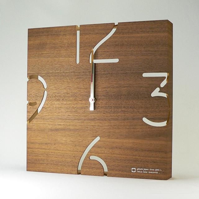 《時計》PUZZLE~電波時計 ウォールナット/絵画・壁掛けアートは、リビングや玄関におすすめのインテリア。かわいい壁飾りはお部屋を癒やしてくれそう。プレゼントにも。