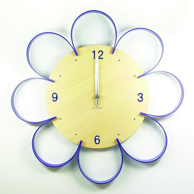 時計 Flower Clock パープル 絵画 壁掛けアートは リビングや玄関におすすめのインテリア かわいい壁飾りはお部屋を癒やしてくれそう プレゼントにも 絵画や壁掛け販売 日本唯一の風景専門店 R あゆわら