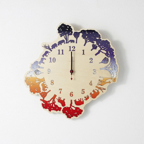時計 Clock Savanna S カラー 絵画 壁掛けアートは リビングや玄関におすすめのインテリア かわいい壁飾りはお部屋を癒やしてくれそう プレゼントにも 絵画や壁掛け販売 日本唯一の風景専門店 R あゆわら