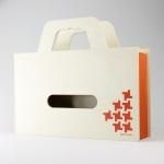 《ティッシュケース》BAG tissue W オレンジ色/絵画・壁掛けアートは、リビングや玄関におすすめのインテリア。かわいい壁飾りはお部屋を癒やしてくれそう。プレゼントにも。