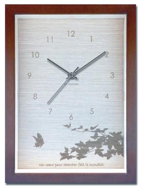 《時計》DECLOCK インテリアクロック Butterfly-BR