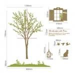 ԥ륹ƥåLandscape tree2 LatteBrown/Olive
