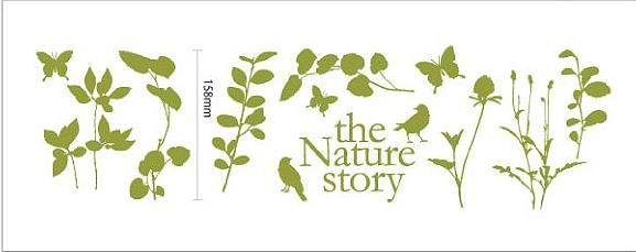 《ウォールステッカー》Nature story Bird ミニウォールステッカー