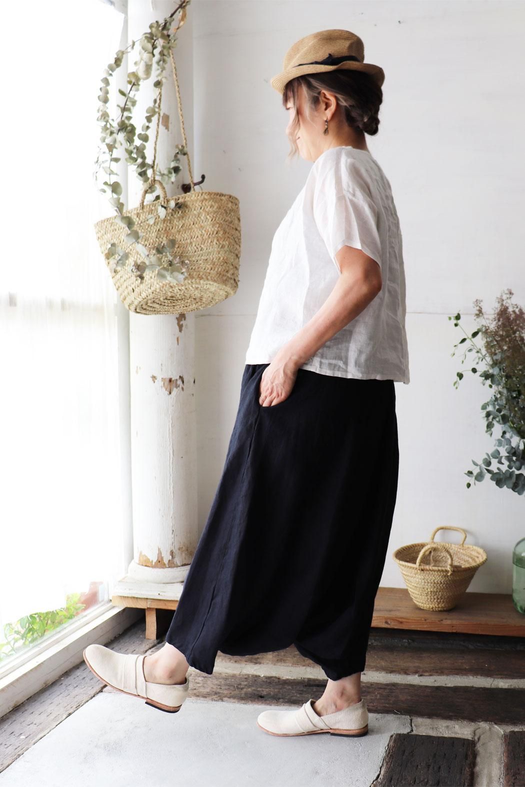 fog linen work(フォグリネンワーク)のサルエルパンツ＊ – sucre