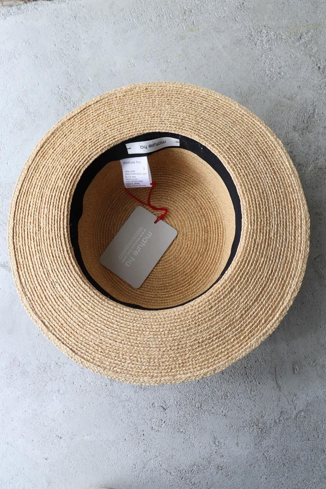 mature ha.｜マチュアーハ】raffia hat｜ナチュラル素材