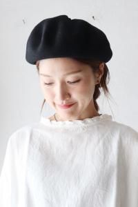 MKF-24011 beret top gather rib lambmature ha.