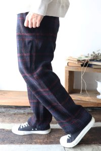COTTON WAFFLE CHECK OVERDYE EASY PANTS（HTS）<img class='new_mark_img2' src='https://img.shop-pro.jp/img/new/icons8.gif' style='border:none;display:inline;margin:0px;padding:0px;width:auto;' />