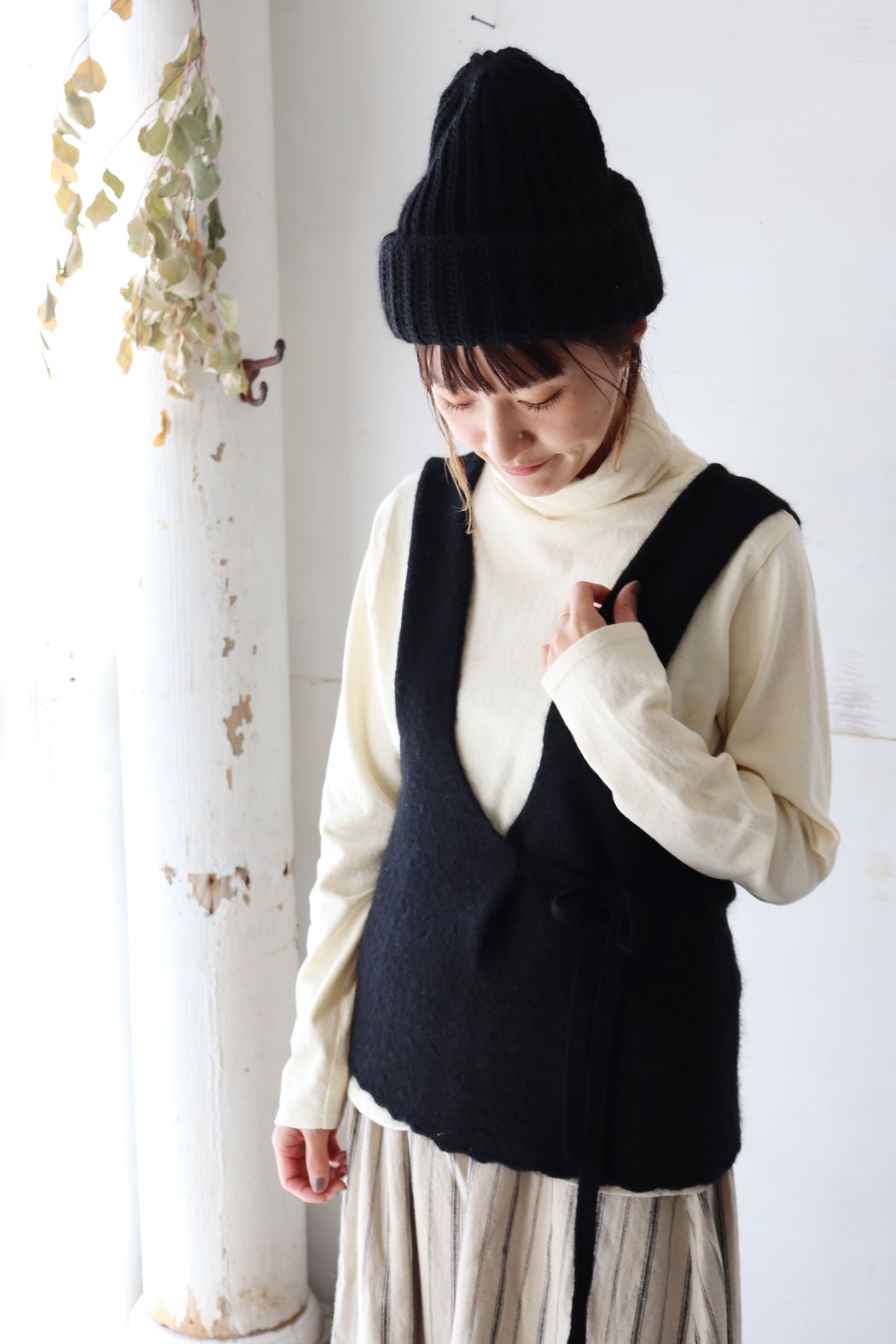 ◇SALE40％◇Aerial Alpaca Wool エプロンジレ（Vlas Blomme）