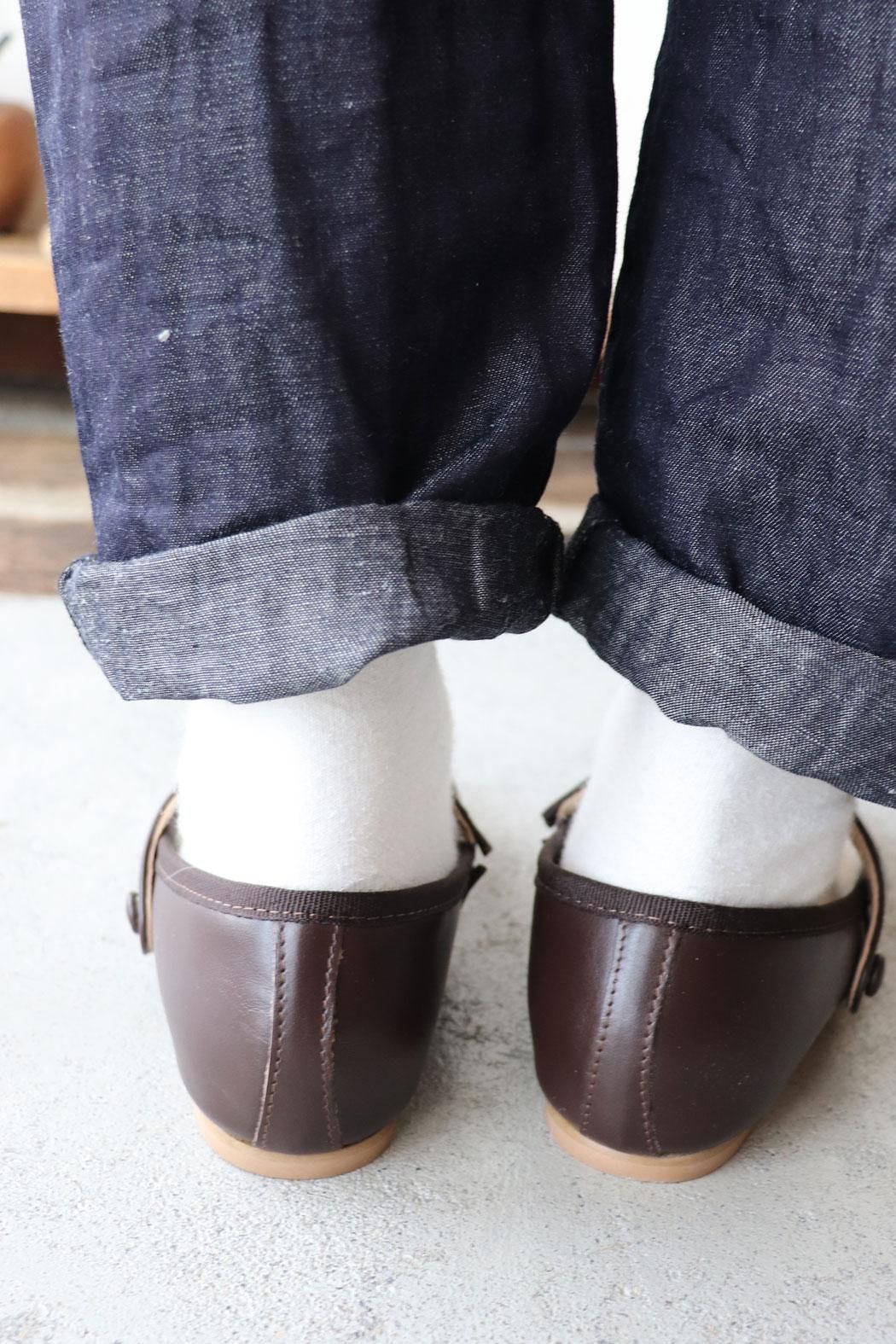 1001PATTES｜ミルエユヌパット】ONE STRAP PUMPS｜柄ソックスと