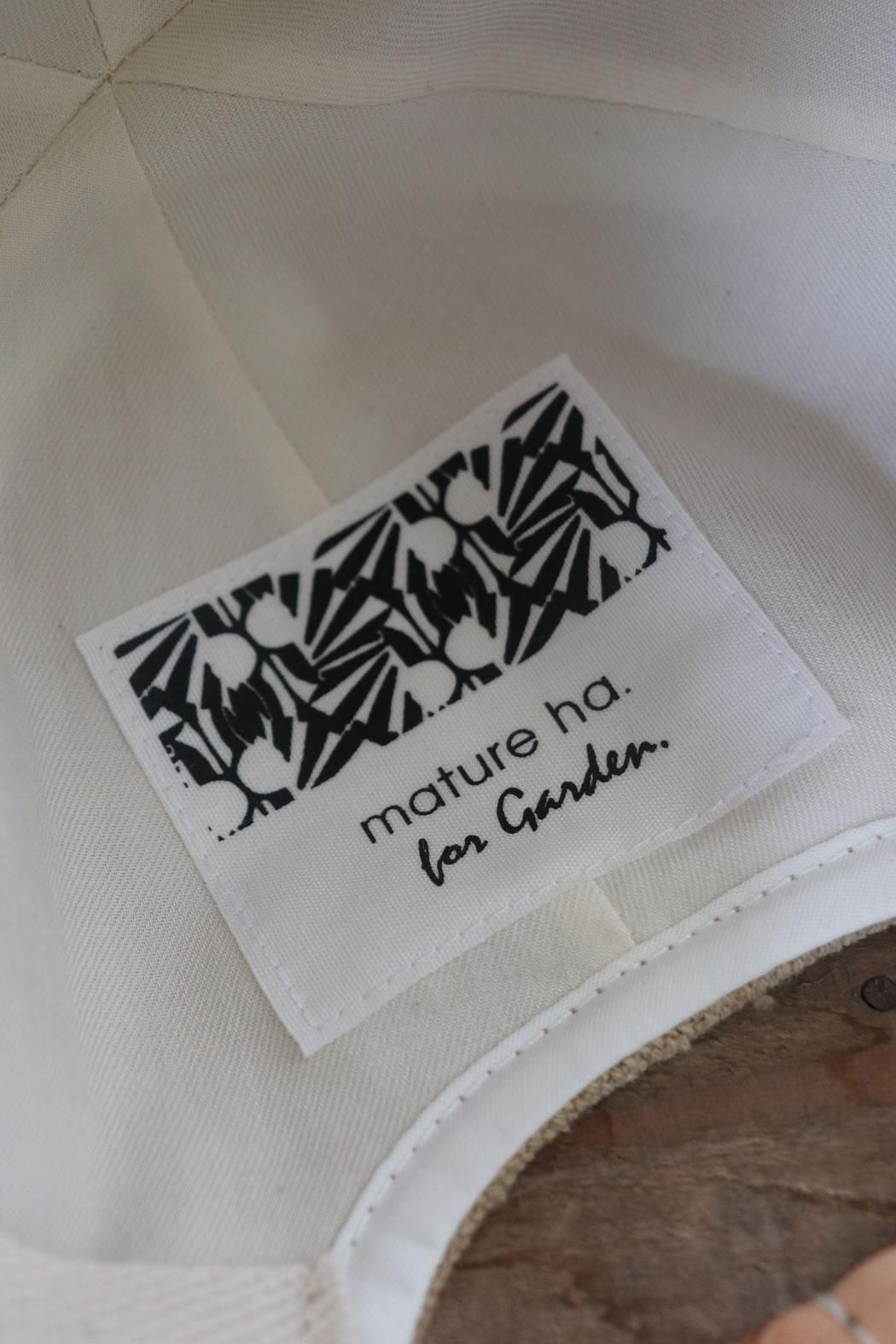 mature ha.｜マチュアーハ】raw silk cap｜シルク×コットンの