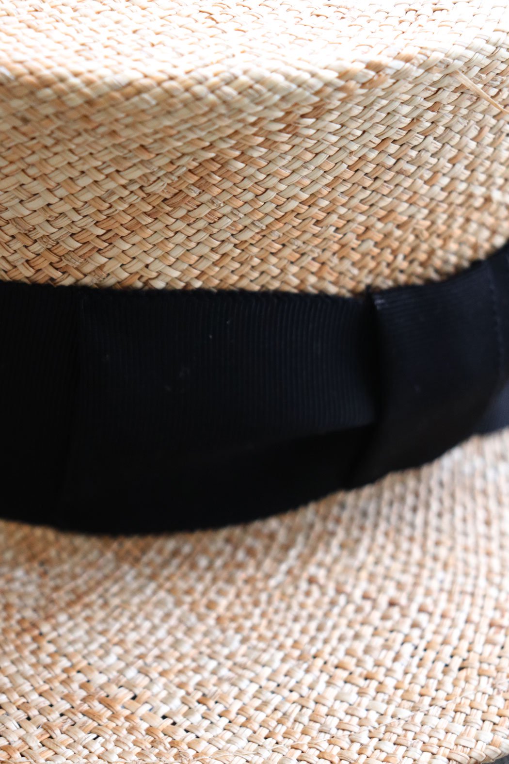 カンカン帽 ブラックリボン（Sucre Original）
