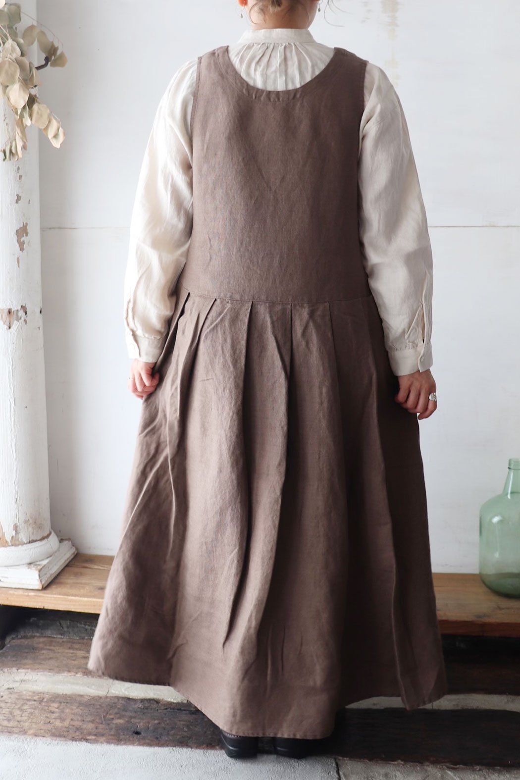 6×6 Heavy Linen 2way Jumperskirt（HEAVENLY）