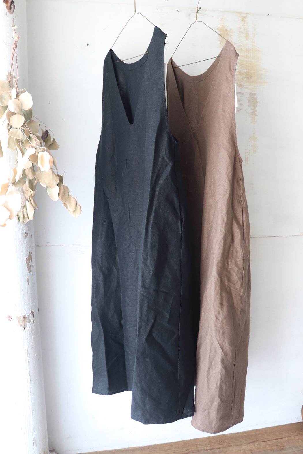 6×6 Heavy Linen 2way Jumperskirt（HEAVENLY）