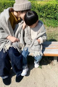 MARIA pocket shawl for KIDSLAPUAN KANKURIT