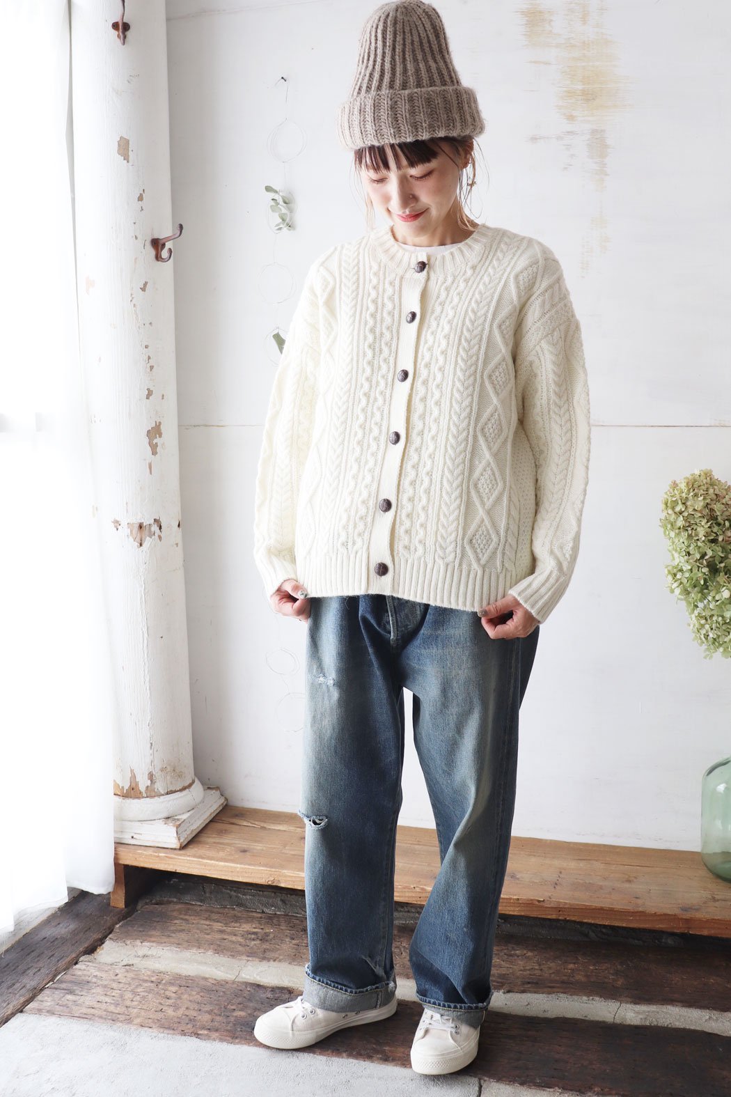 Knit Alan 2way Cardigan（HEAVENLY）