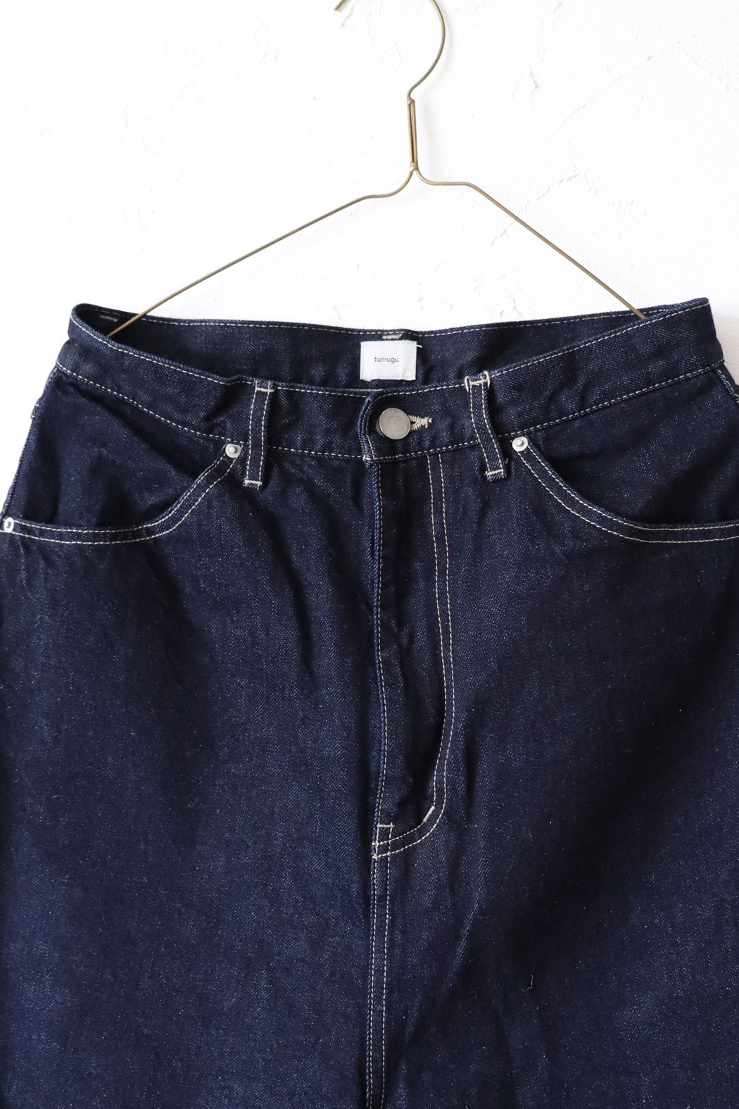 12oz ヴィンテージデニム ワイドパンツ *one wash（tumugu:）