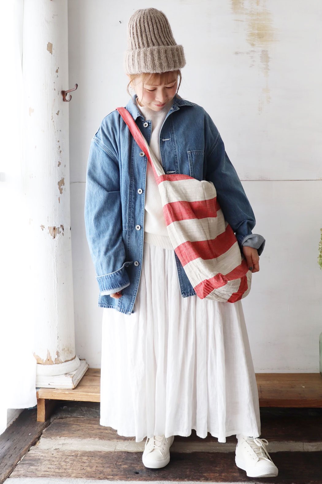 commedesgarcons一点ものYVES ANDRIEUX antique linen bag ドット