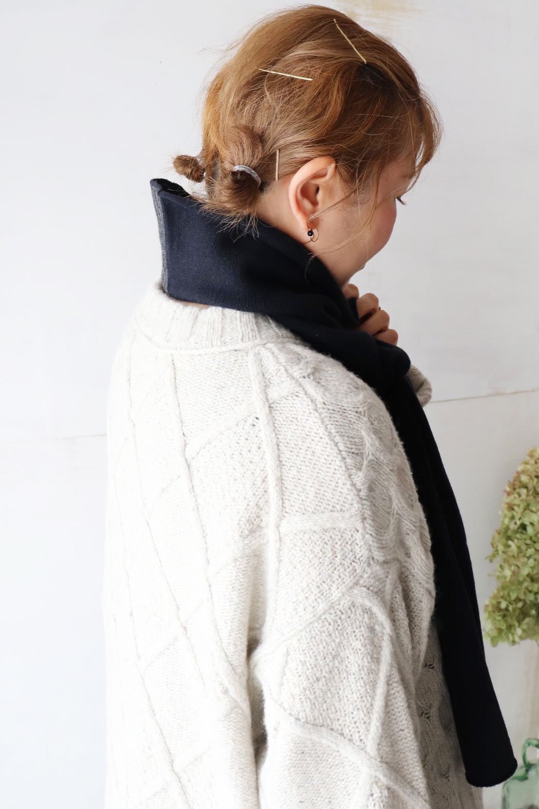 ◇SALE30％◇Wool Cashmere ネックウォーマーストール（Vlas Blomme）