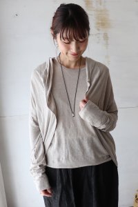 Tight Tension Linen 天竺 ボレロカーディガン（Vlas Blomme）