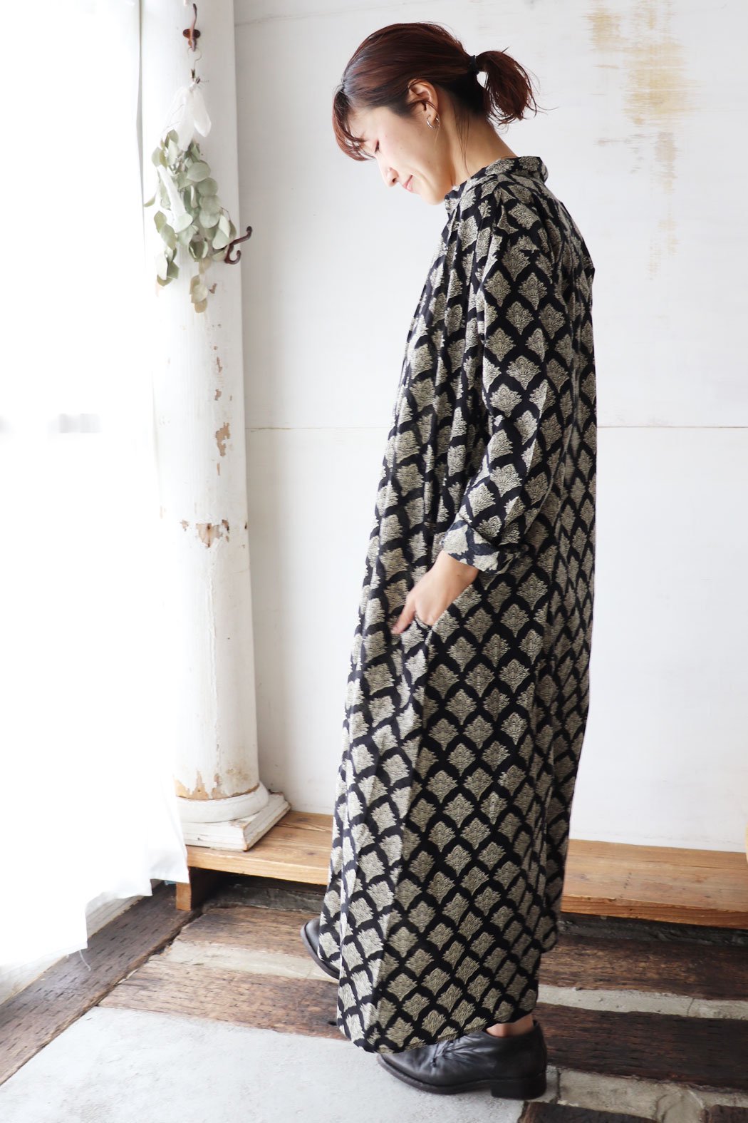 INDIA BLOCK PRINT DRESS（ichi Antiquite's）