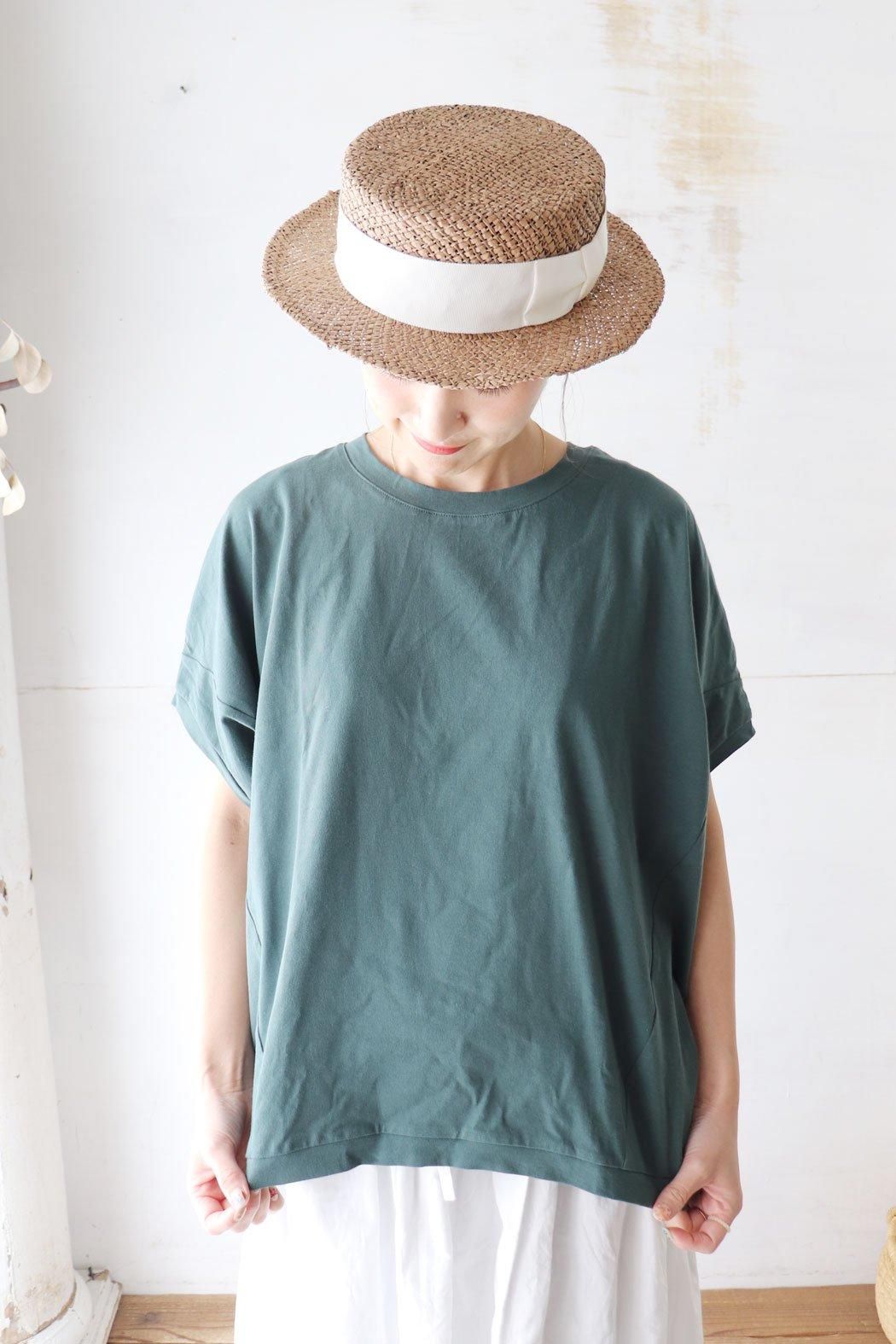 harmonie（アルモニ）Organic cotton 天竺切り替えBIGプルオーバー