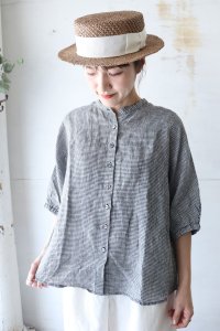 Linen Gingham Dolman ShirtHEAVENLY<img class='new_mark_img2' src='https://img.shop-pro.jp/img/new/icons8.gif' style='border:none;display:inline;margin:0px;padding:0px;width:auto;' />