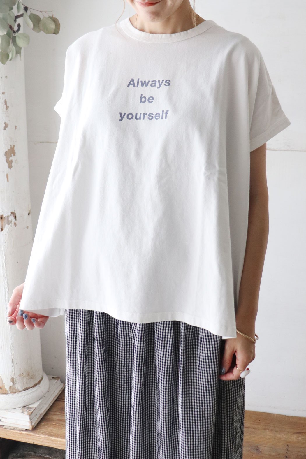 Wide Dolman Print T-Shirt 「Always」（HEAVENLY）