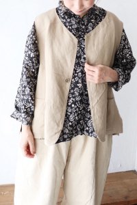 SALE40Linen Viscose Canvas 2wayVlas Blomme<img class='new_mark_img2' src='https://img.shop-pro.jp/img/new/icons20.gif' style='border:none;display:inline;margin:0px;padding:0px;width:auto;' />