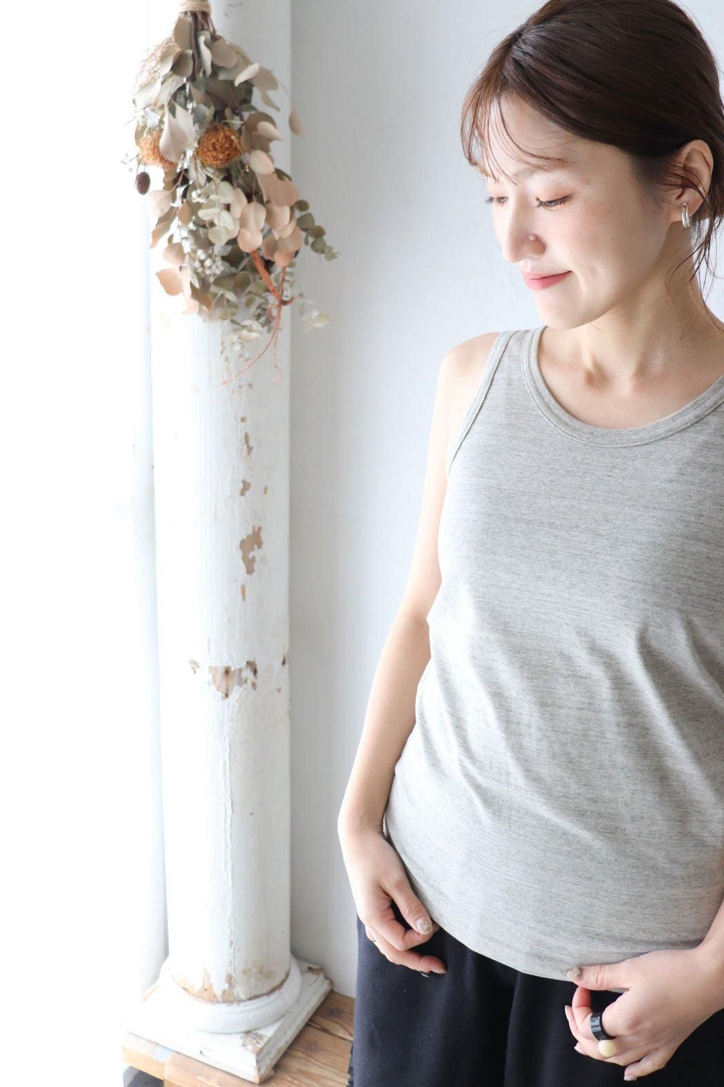 ichi Antiquite's】COTTON TANK TOP｜くったり柔らか、毎日着