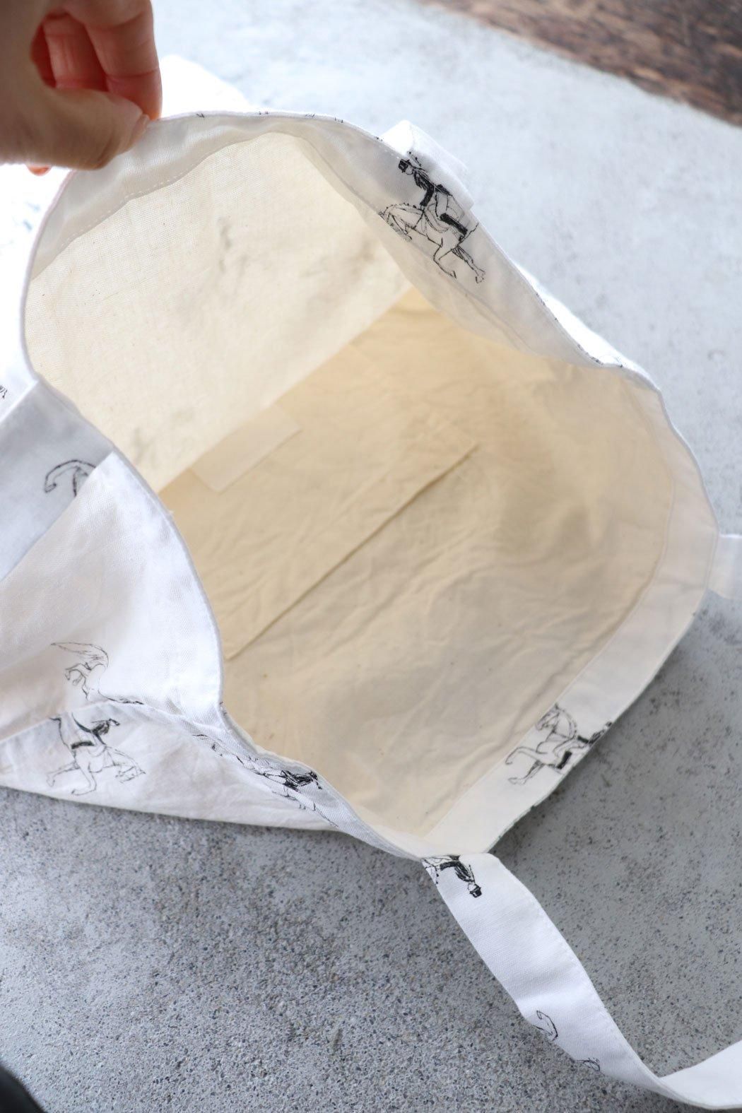 ROBE et PEAU ローブデポー　gauze♯ トートバッグ　今期　新品 ROBE de PEAU｜ローブデポー】「wind in her hair」トートバッグ