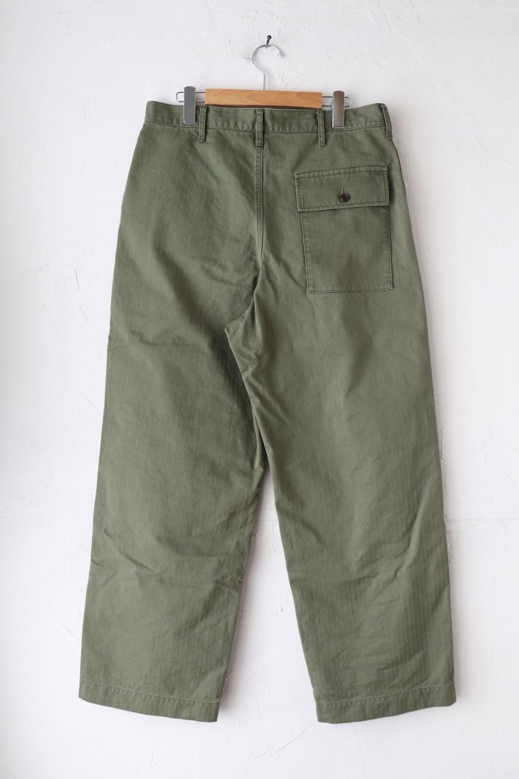 UNISEX HARRINGBONE US ARMY HBT TROUSERS（chimala）
