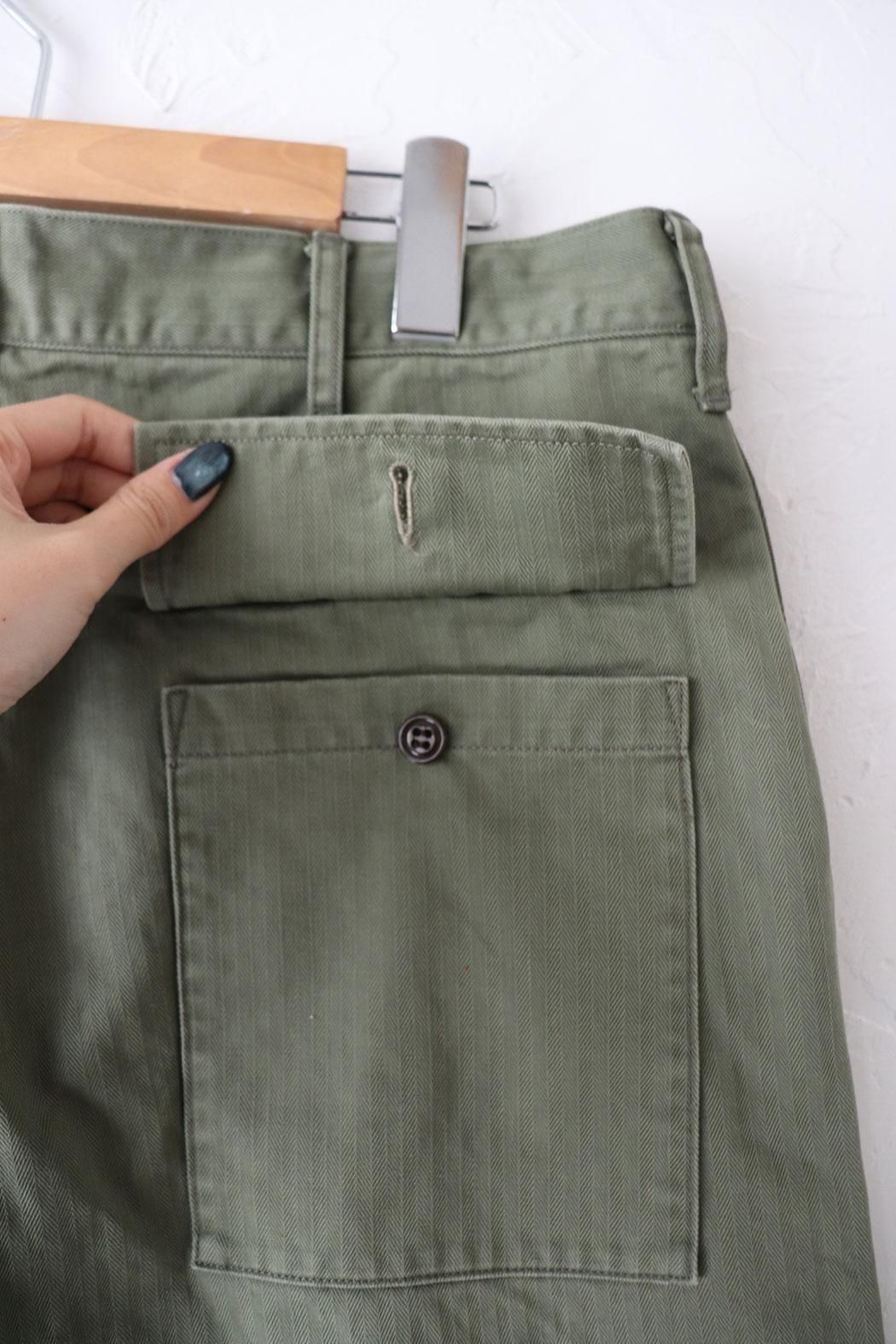 UNISEX HARRINGBONE US ARMY HBT TROUSERS（chimala）