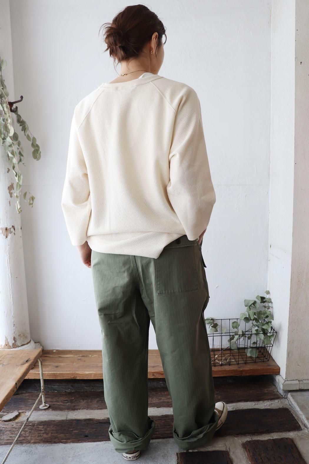 UNISEX HARRINGBONE US ARMY HBT TROUSERS（chimala）