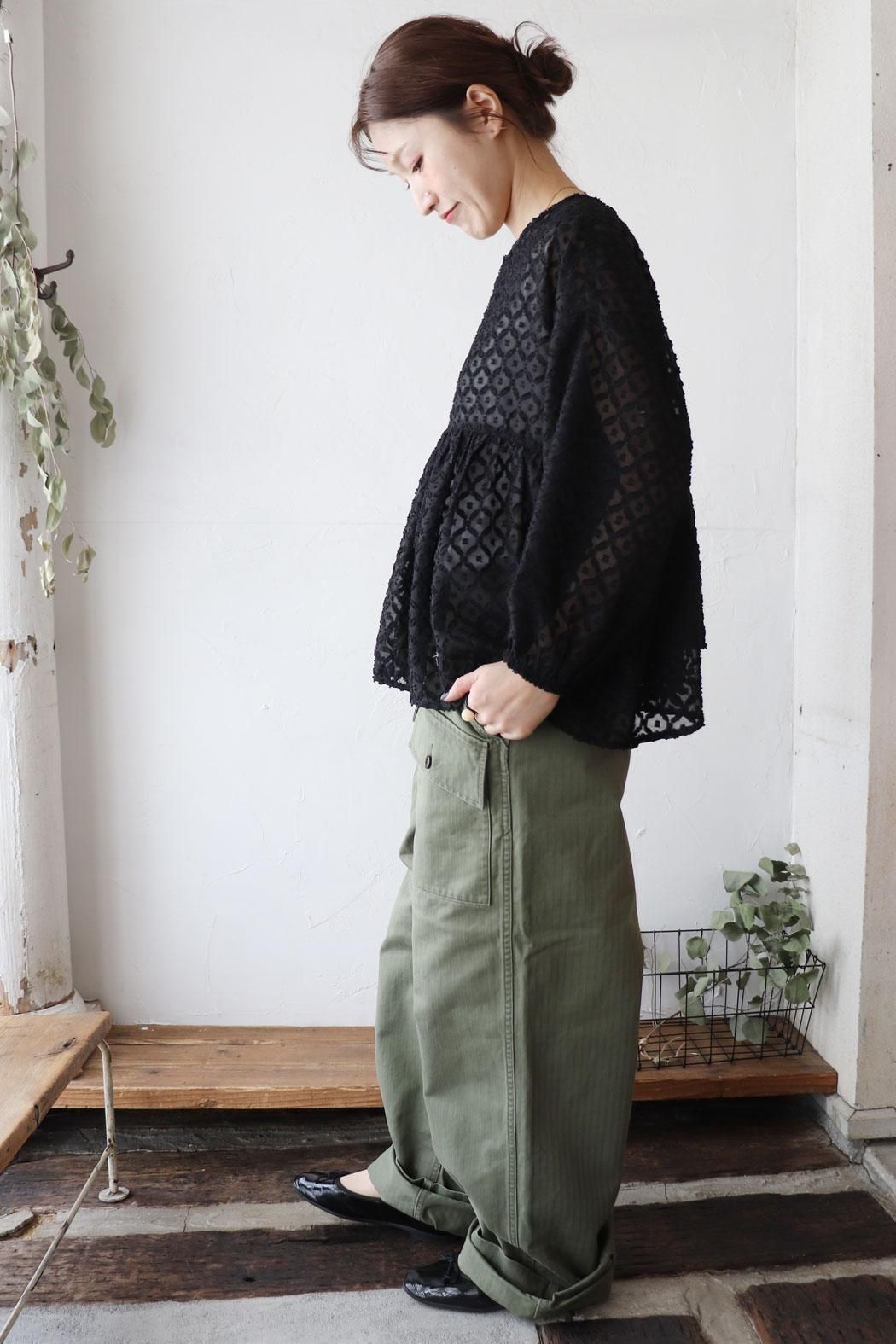 UNISEX HARRINGBONE US ARMY HBT TROUSERS（chimala）