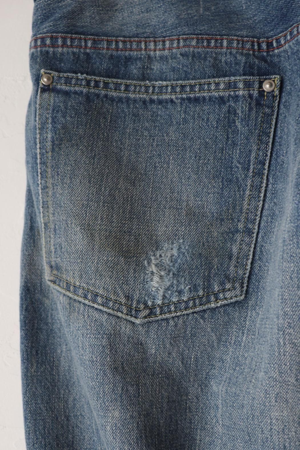 SELVEDGE DENIM DEEP RISE BAGGY CUT(chimala) SELVEDGE DENIM DEEP RISE BAGGY CUT(chimala)
