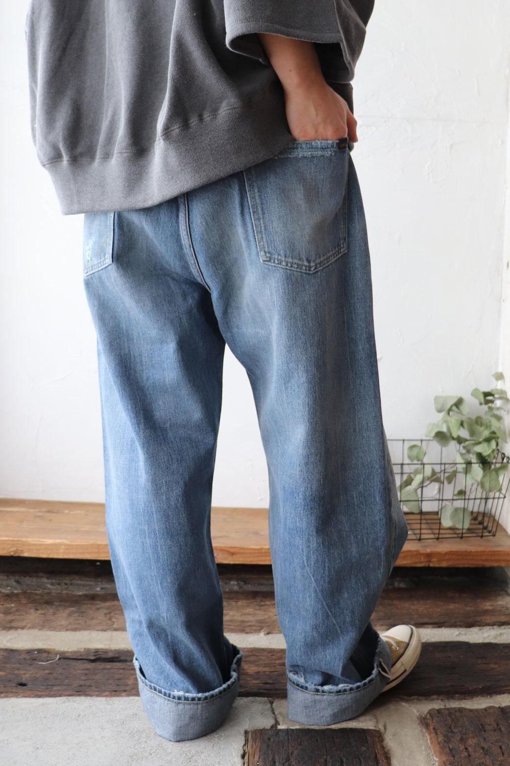 SELVEDGE DENIM DEEP RISE BAGGY CUT(chimala) SELVEDGE DENIM DEEP RISE BAGGY CUT(chimala)