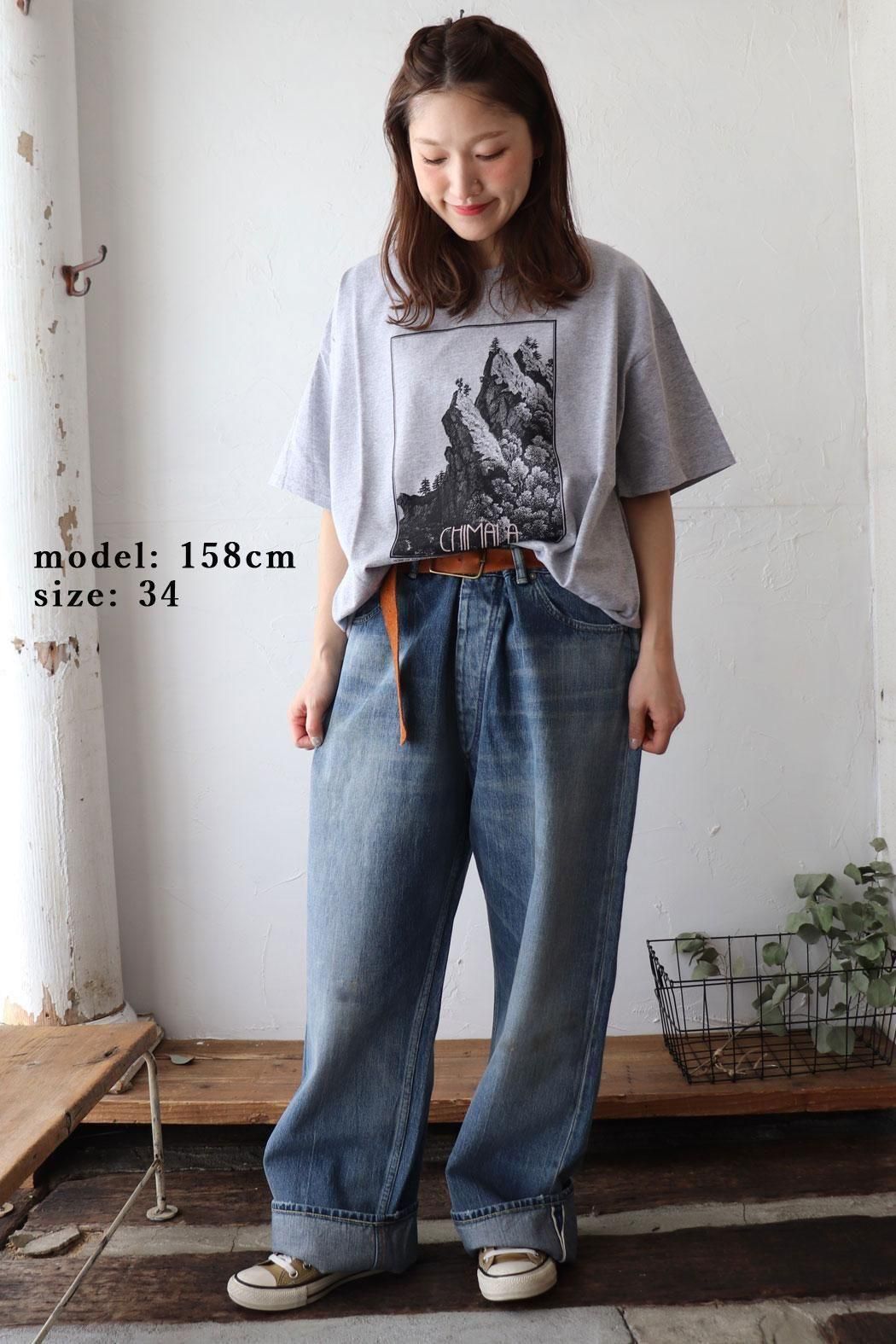 SELVEDGE DENIM DEEP RISE BAGGY CUT(chimala) SELVEDGE DENIM DEEP RISE BAGGY CUT(chimala)