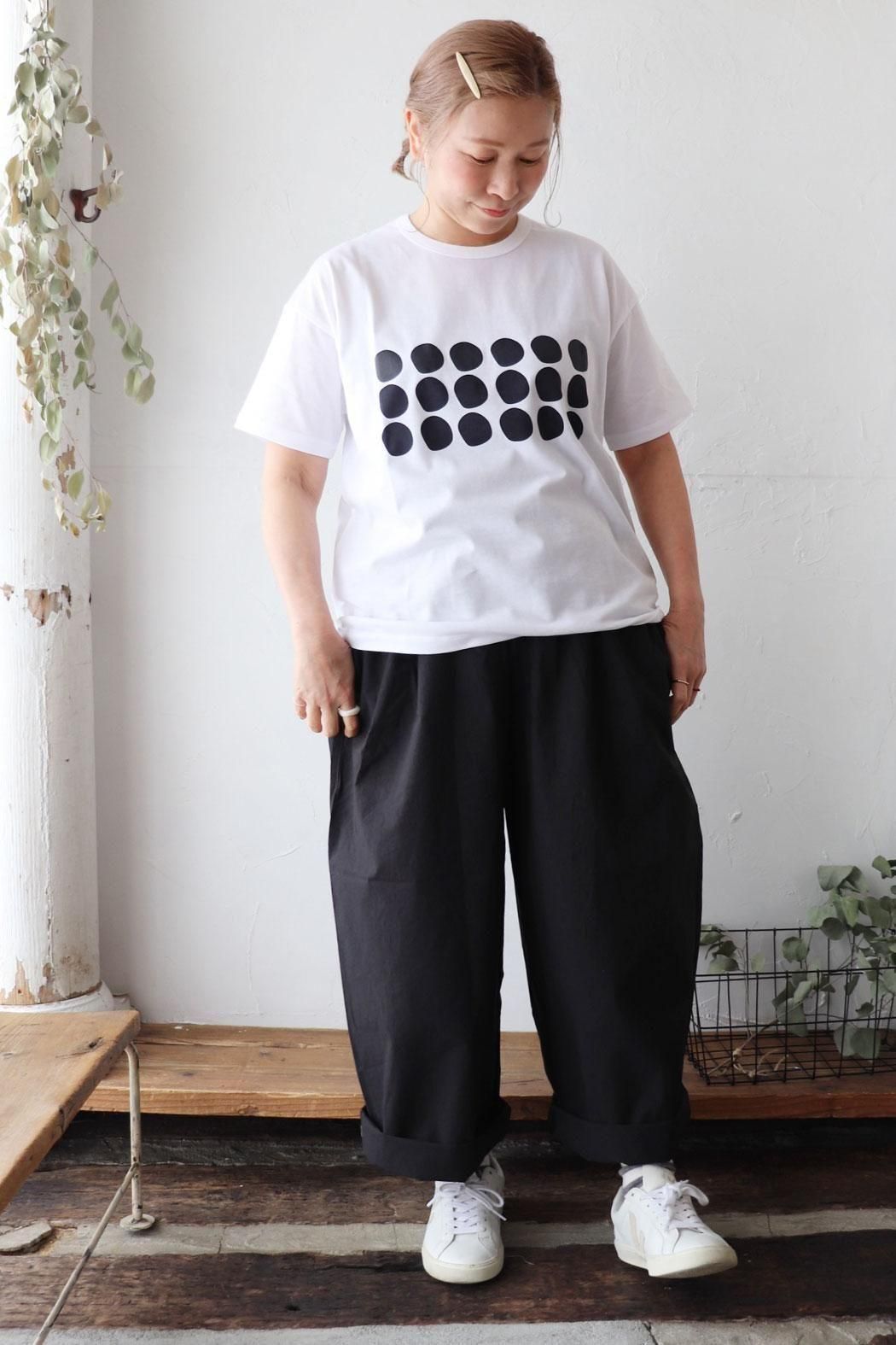ツーストラップコットンワイドパンツ（レギュラー丈）（その他