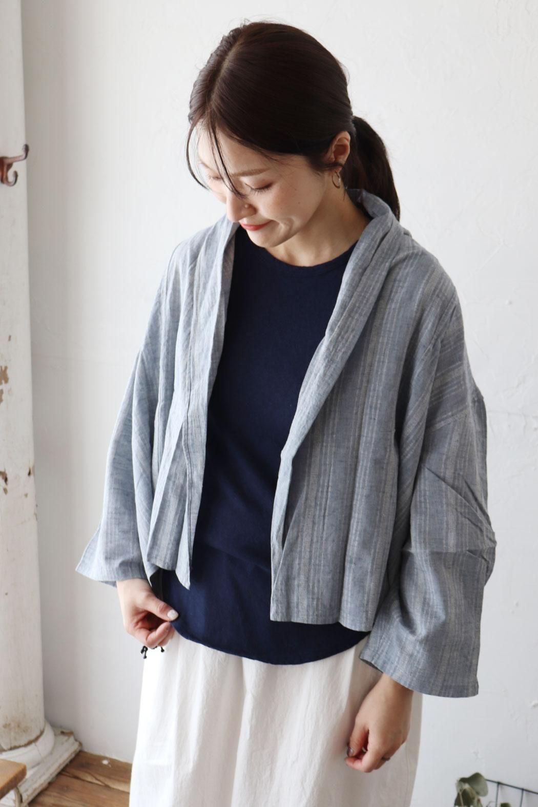 DOBBY STRIPE ROBE（ichi Antiquite's）