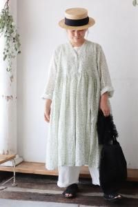 POWER LOOM COTTON DOBIE CHECK ARABESQUE SCREEN PRINT WRAP DRESS maison de soil<img class='new_mark_img2' src='https://img.shop-pro.jp/img/new/icons8.gif' style='border:none;display:inline;margin:0px;padding:0px;width:auto;' />