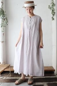 KL Heritage 60 SLIT NECK DRESSVlas Blomme/n.VB