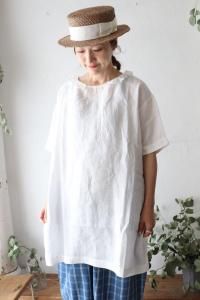 Linen Frill P/O TunicHEAVENLY<img class='new_mark_img2' src='https://img.shop-pro.jp/img/new/icons8.gif' style='border:none;display:inline;margin:0px;padding:0px;width:auto;' />