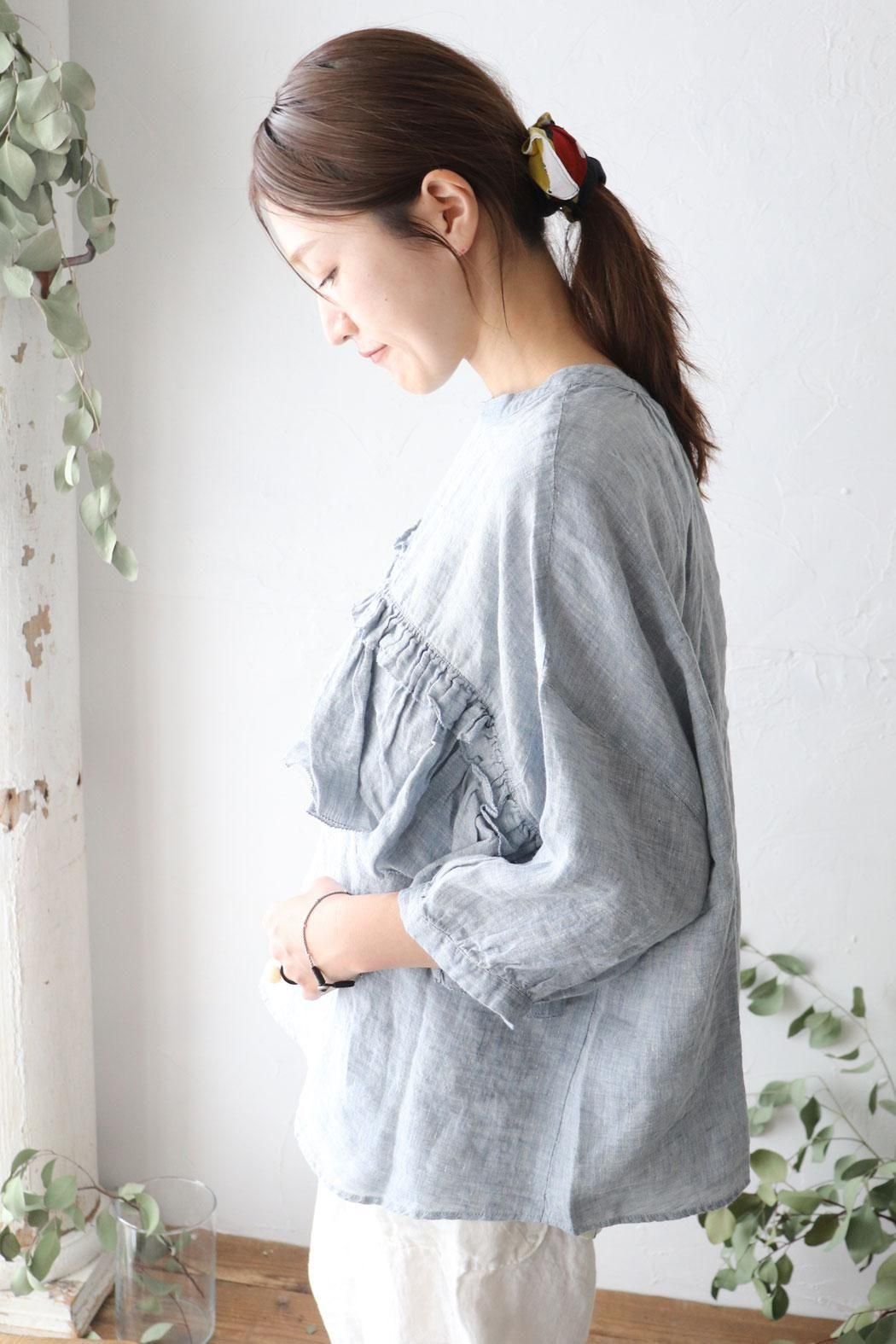 楽天市場】刺繍シャツ レディース 綿 麻 長袖シャツ 春 夏 秋