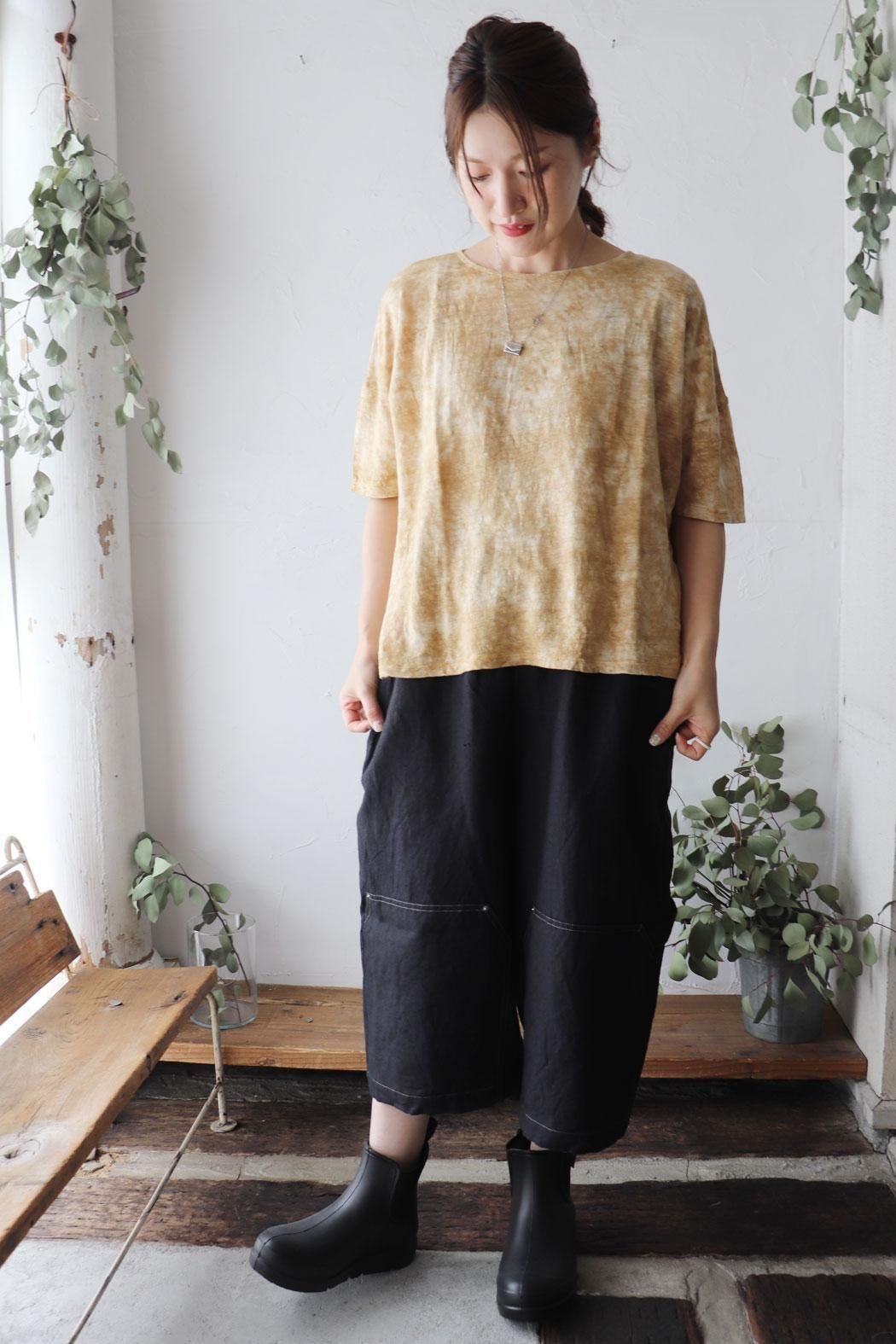 ichi Antiquite's】SALE30％｜LINEN JERSEY P/O｜落ち感が美しい一枚