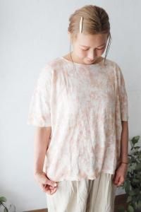 NATURAL HAND DYE LINEN JERSEY P/Oichi Antiquite's<img class='new_mark_img2' src='https://img.shop-pro.jp/img/new/icons8.gif' style='border:none;display:inline;margin:0px;padding:0px;width:auto;' />