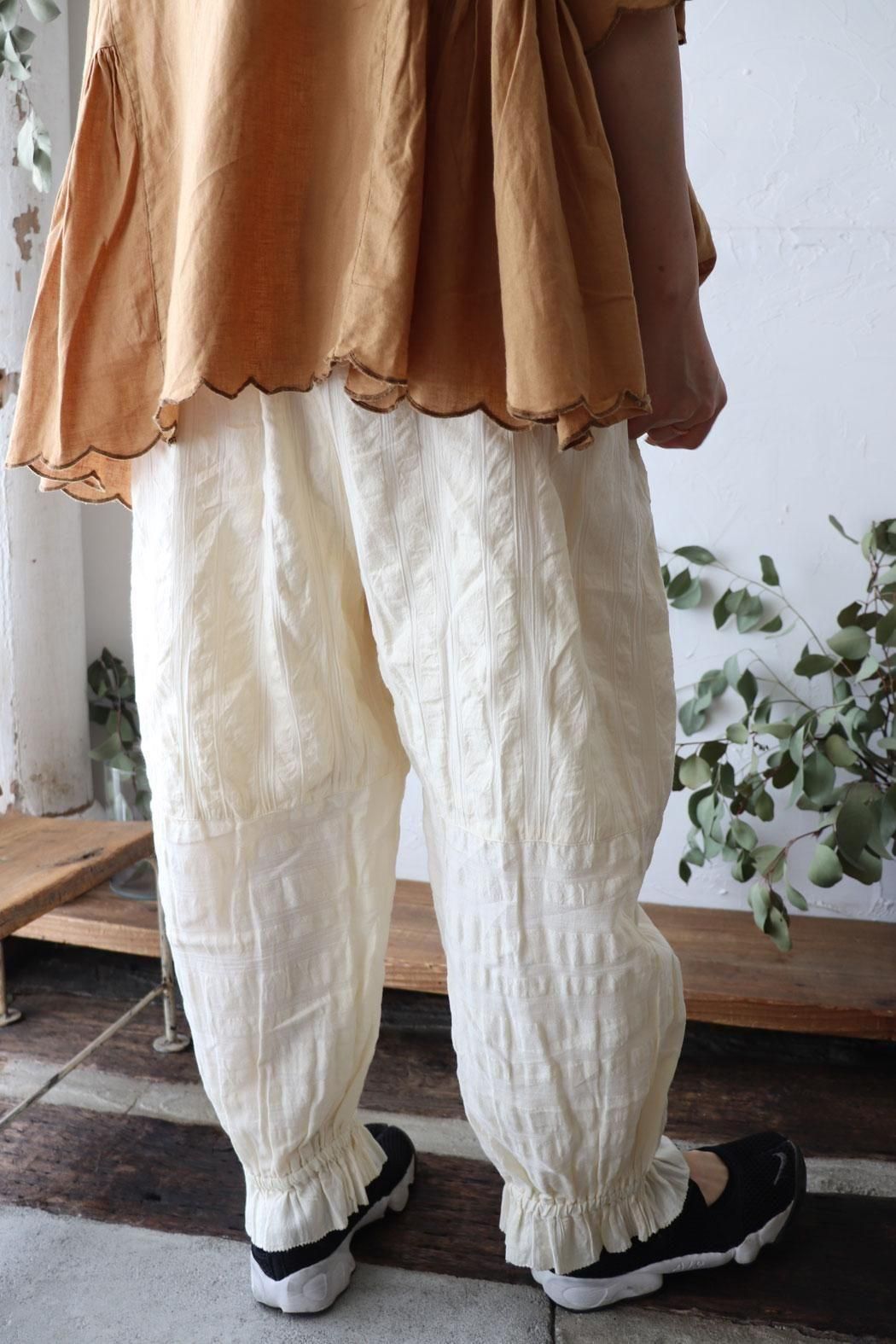 tumugu:｜ツムグ】SALE30％｜シアサッカーストライプパンツ